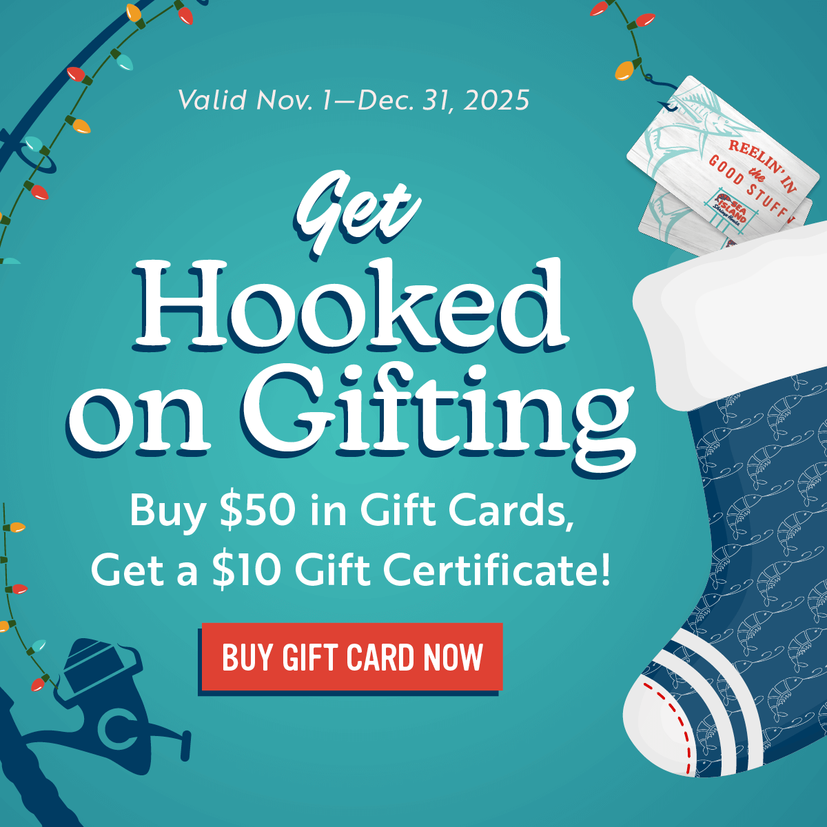 seafood gift cards for the best seafood in San Antonio and New Braunfels