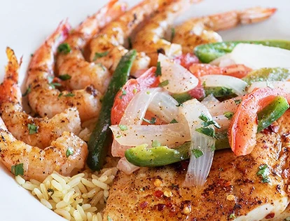 Spicy Diablo Fish and Shrimp from Sea Island Shrimp House